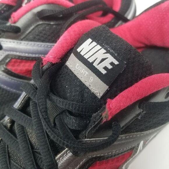 NIKE DART 9 RUNNING SHOE. PINK BLACK. SIZE 11. UK SIZE 8.5. EUR 43. - Picture 2 of 12